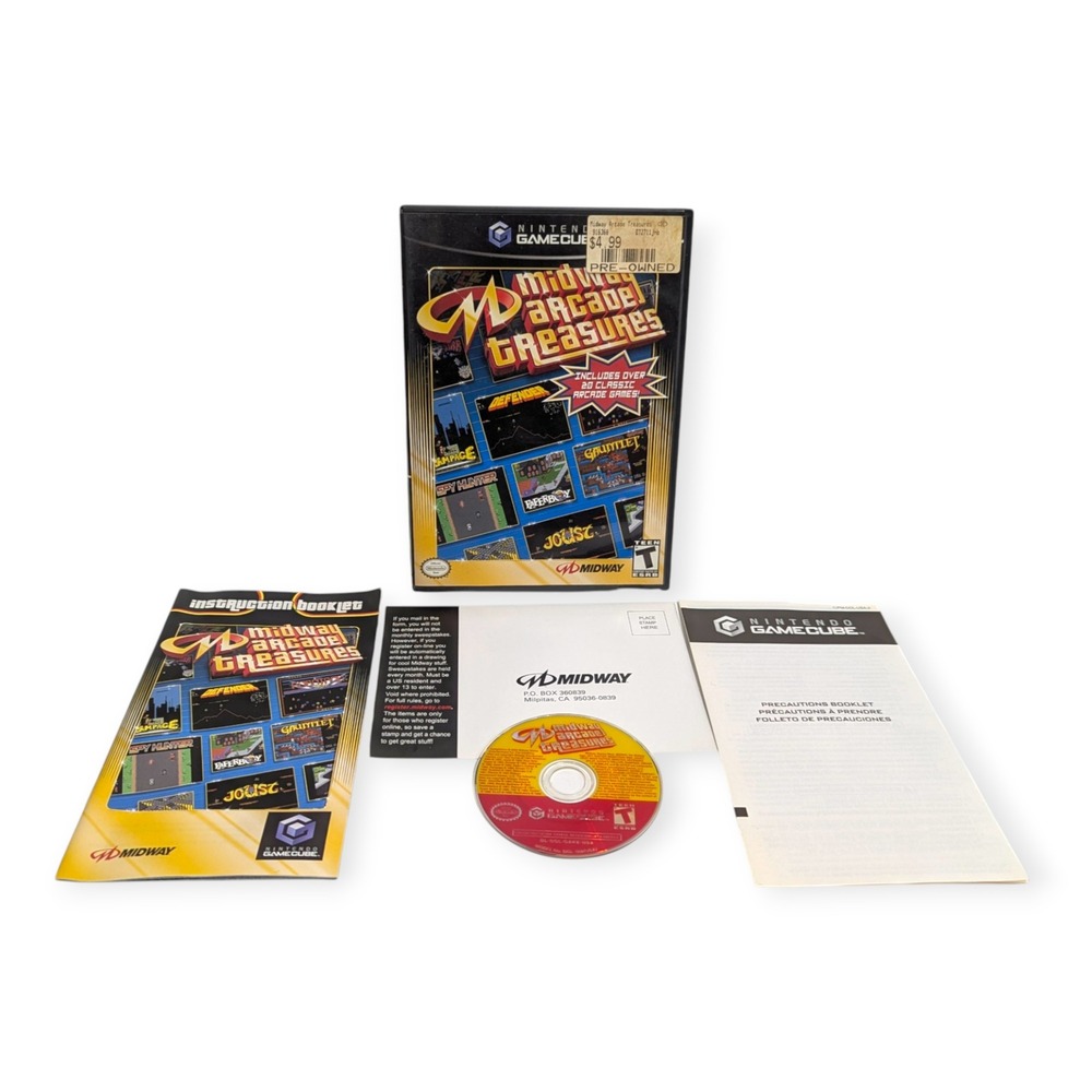 Midway Arcade‎ Treasures Nintendo GameCube CIB 20 Classic Games 2003